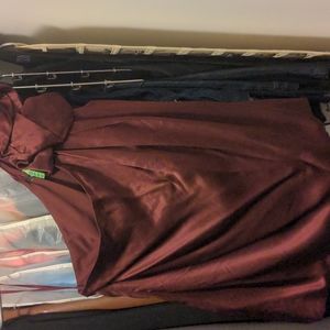 7 for All Mankind one shoulder asymmetrical silk blouse - size L